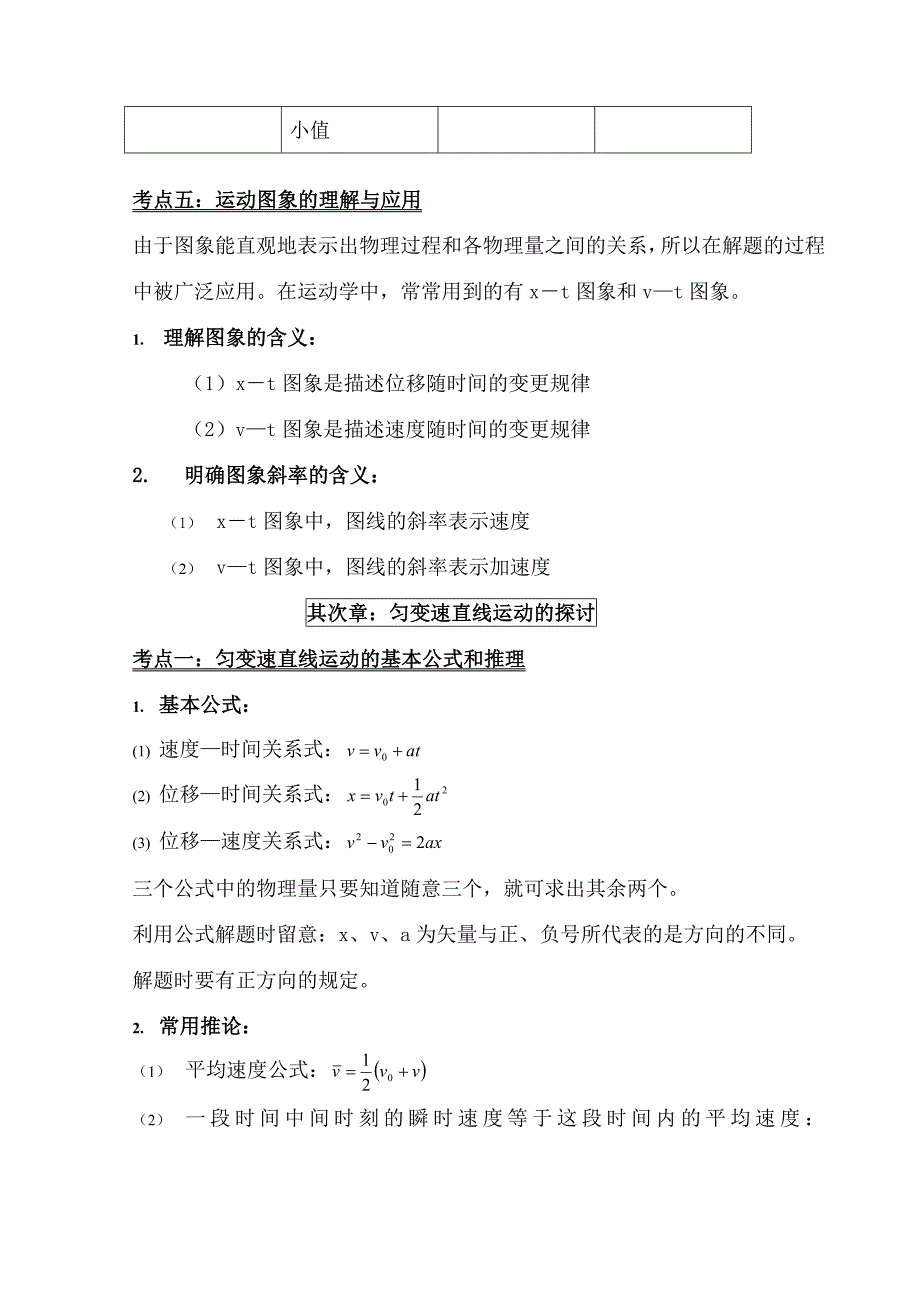 高中物理必修一知识点总结精品_第3页