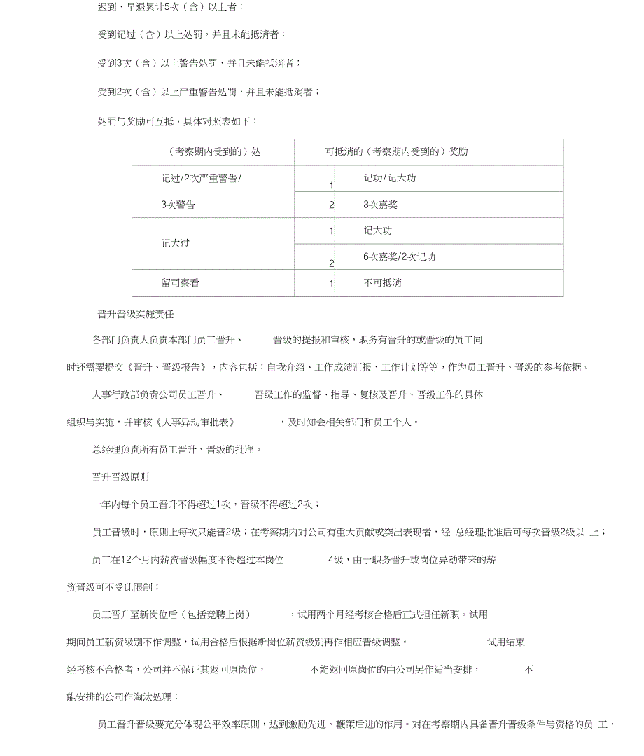 职务晋升薪资晋级管理规定(20210410042927)_第4页