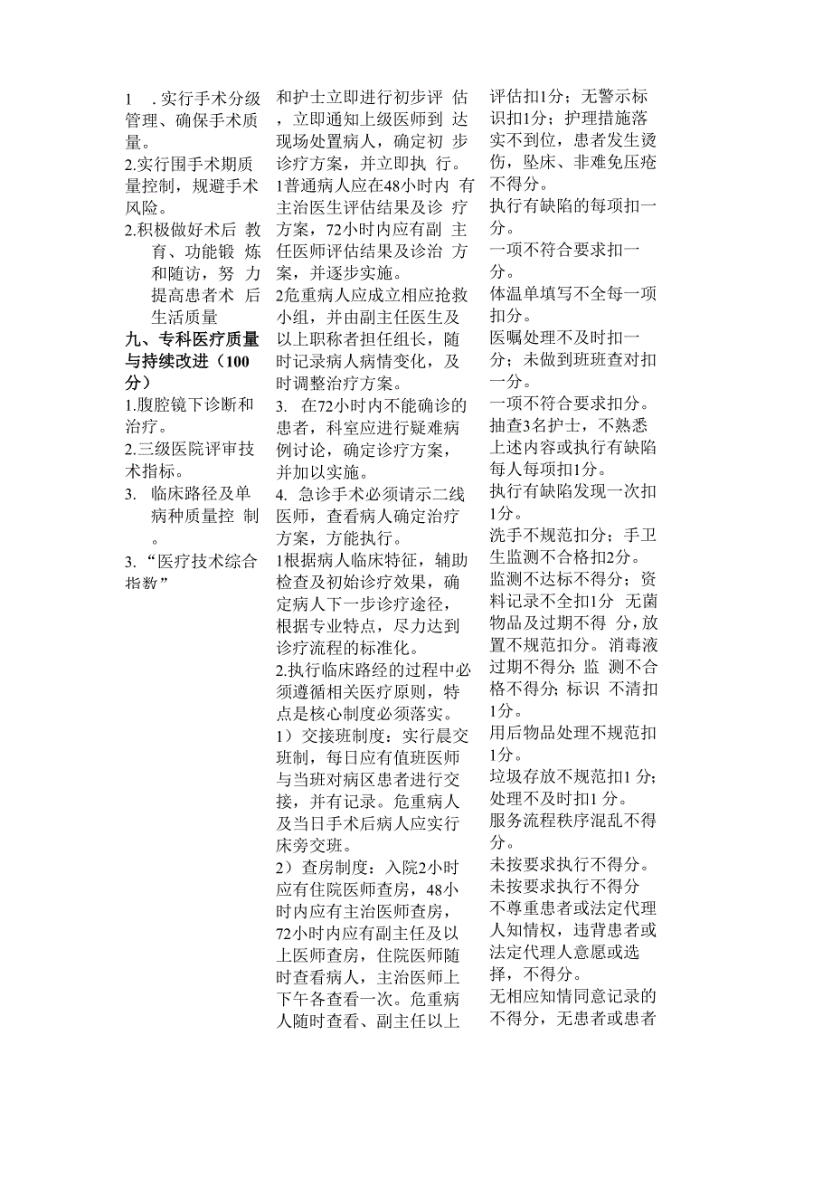 普外科医疗质量评价考核表_第4页