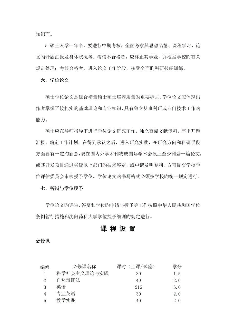 中药学各专业硕士研究生培养方案_第4页