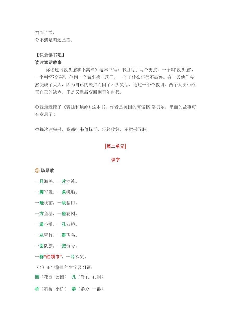 二年级语文知识点汇总 （精选可编辑）.DOCX_第5页