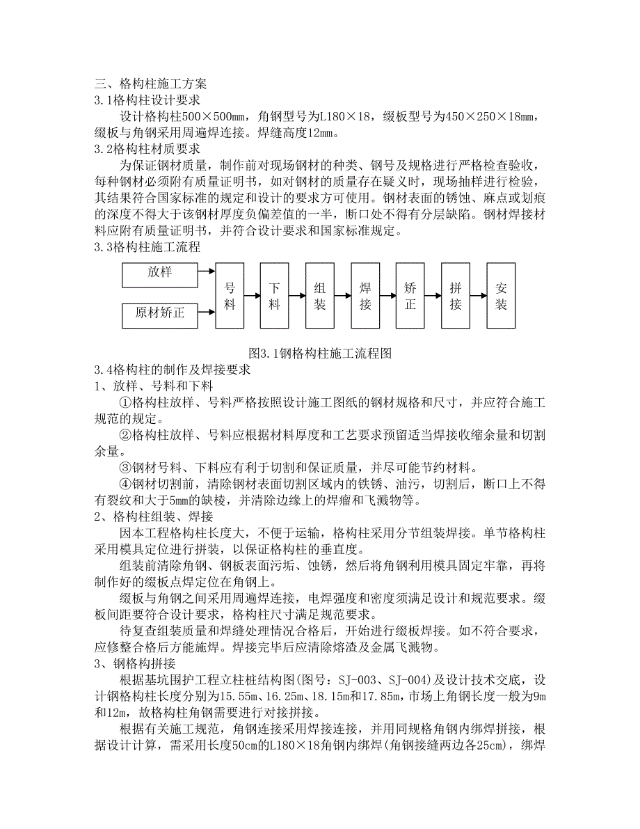 格构柱施工方案_第1页