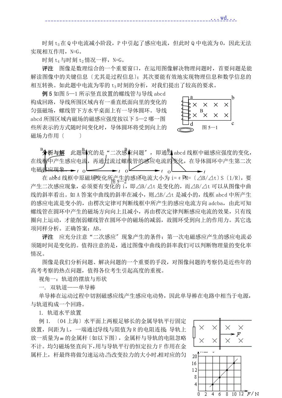 电磁感应现象中的常见题型汇总(很全很细)------精华版_第3页