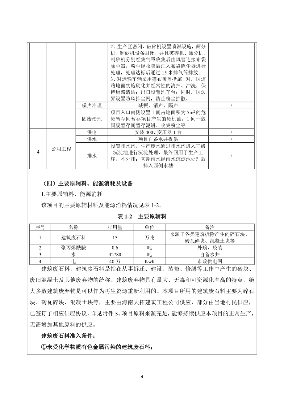 定安晨凯实业有限公司 15万吨_年建筑废石料资源化再生利用项目环评报告 .docx_第4页