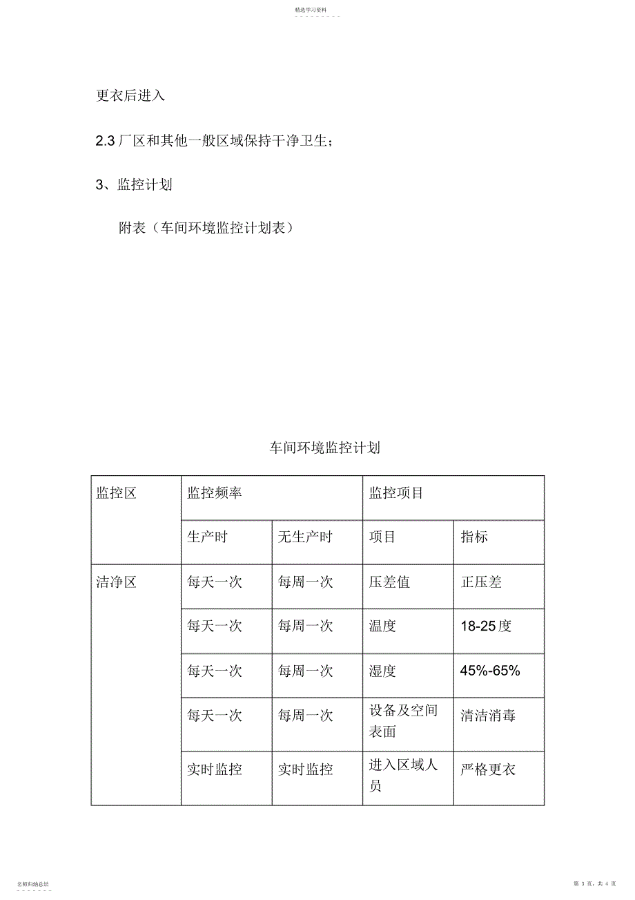 2022年车间环境监控制度及计划_第3页