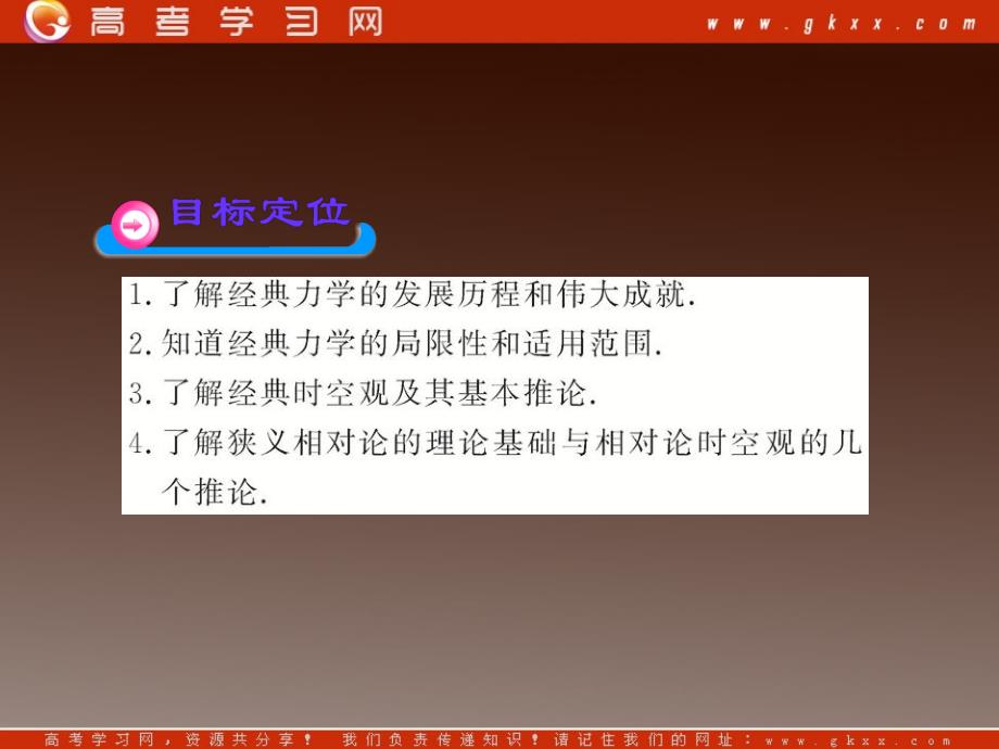 高中物理课件：5.1、5.2《经典力学的成就与局限性》 经典时空观与相对论时空观（粤教版必修2）_第3页