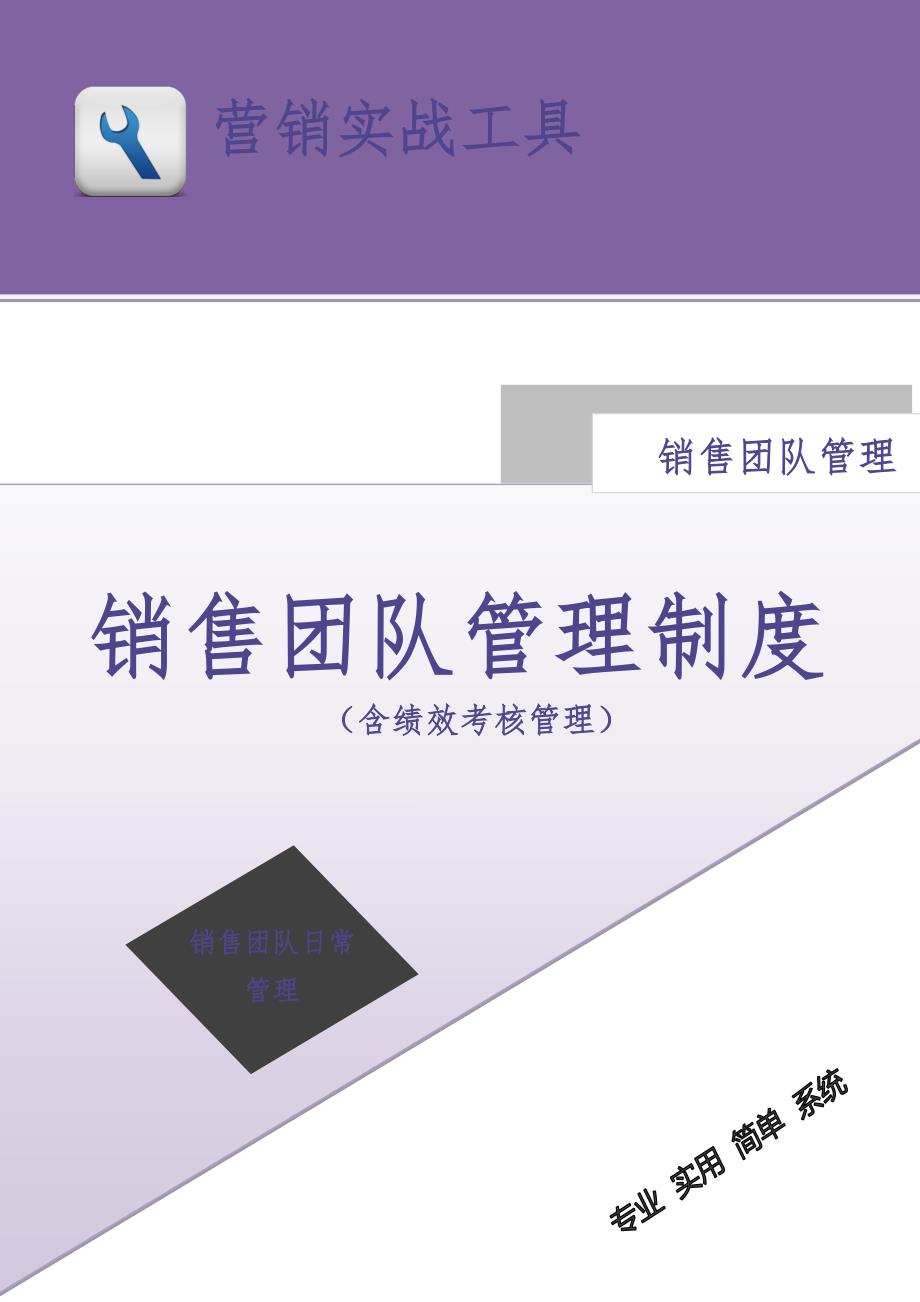 销售团队管理制度（含绩效考核管理）（天选打工人）.docx_第1页