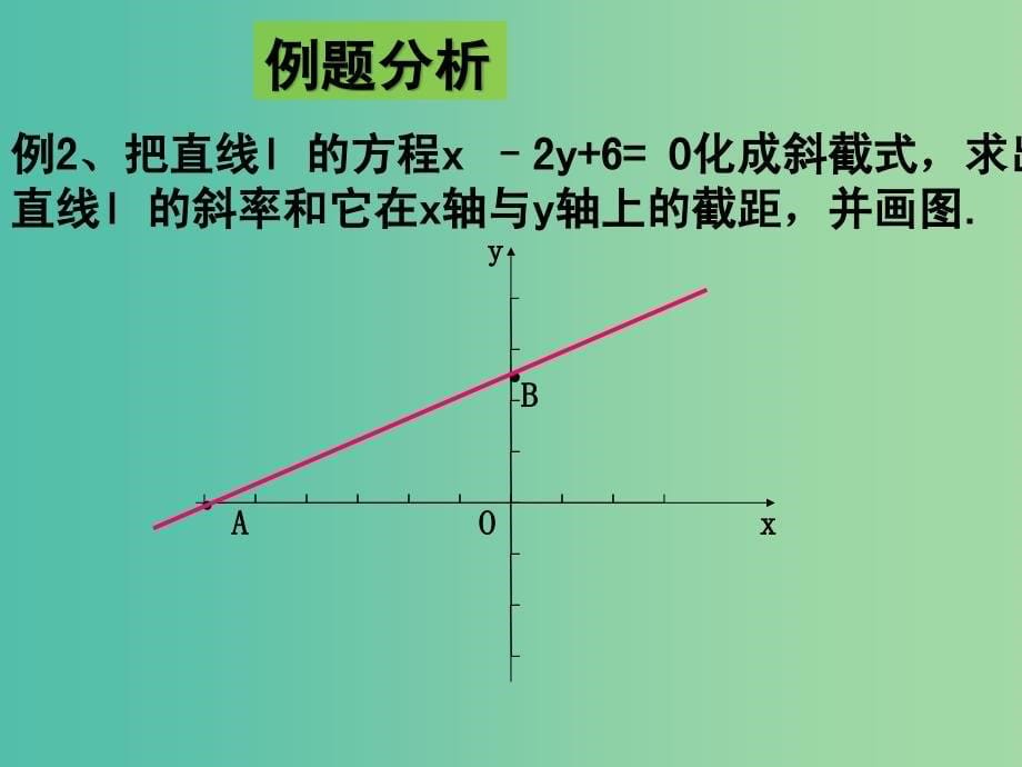 高中数学 3.2.3直线的一般式方程课件 新人教A版必修2.ppt_第5页