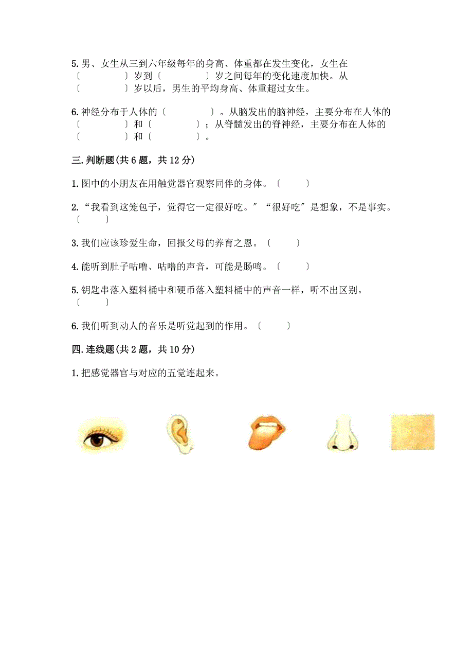 二年级下册科学期末测试卷及答案免费下载.docx_第2页