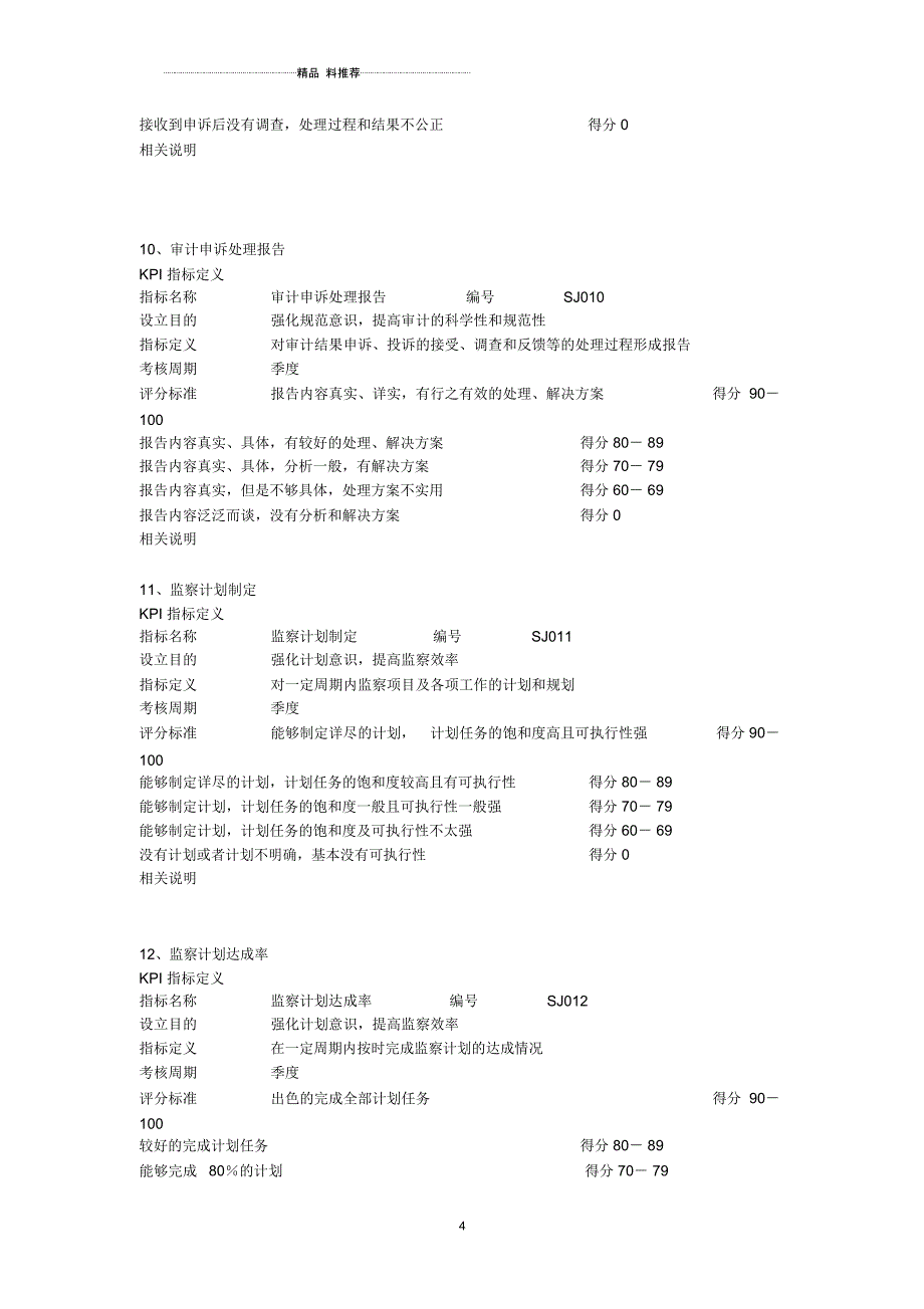 内部审计KPI指标库_第4页