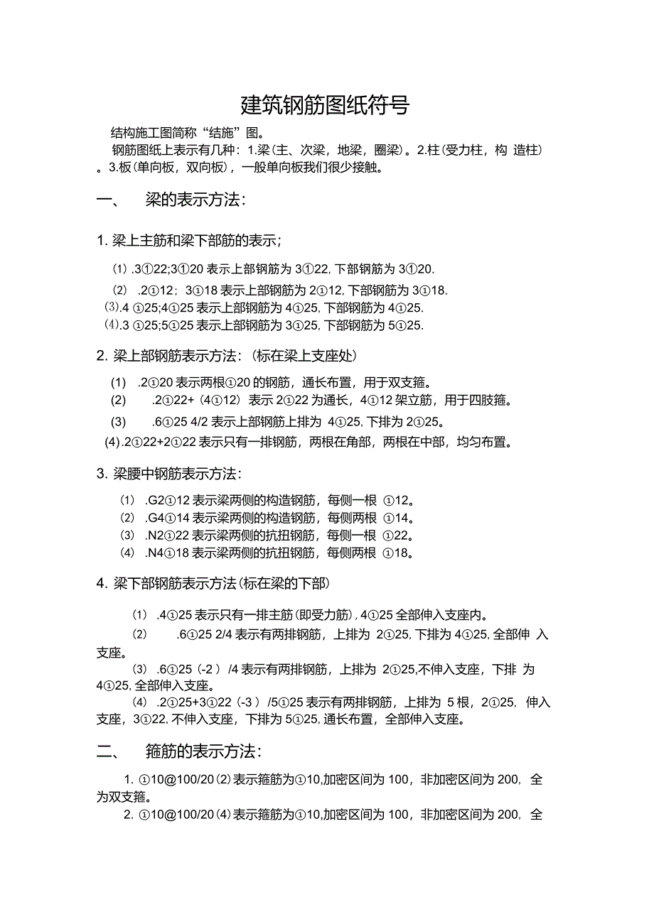 建筑钢筋图纸符号_第1页