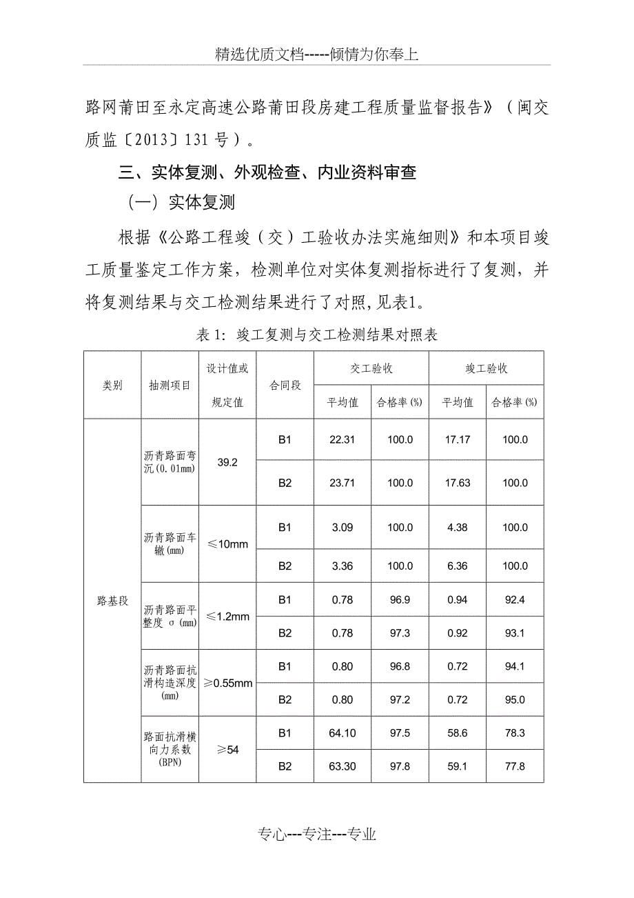 莆永高速公路莆田段竣工质量鉴定上-福建交通建设质量安全_第5页