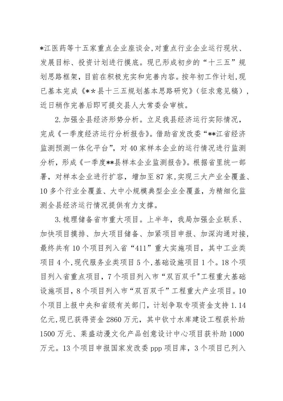 发改局上半年总结和下半年计划_1.docx_第5页