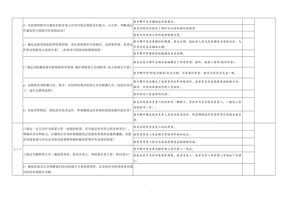 CNAS内审检查记录表_第2页