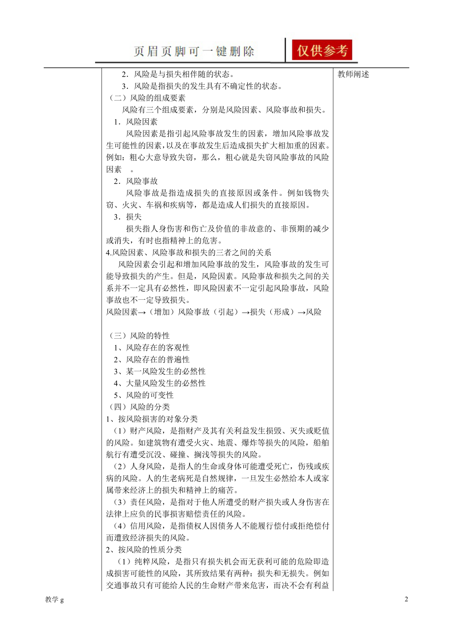 汽车保险与理赔教案教资类别_第2页