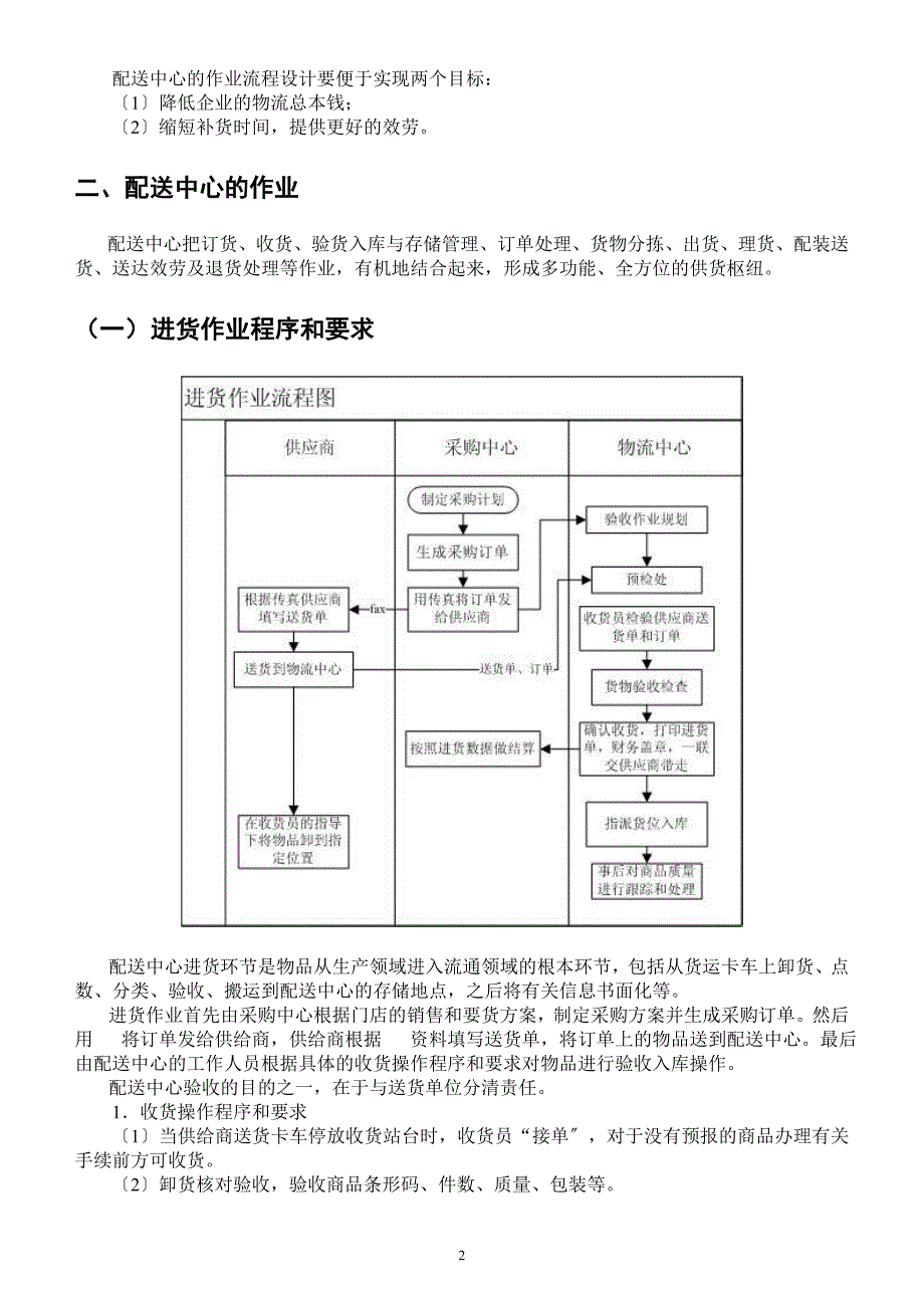 物流配送中心的基本作业流程_第2页