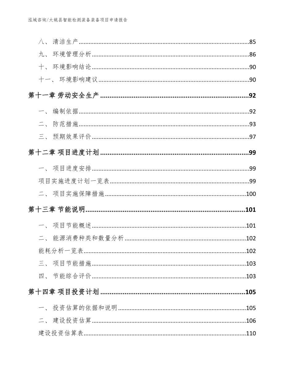 大姚县智能检测装备装备项目申请报告（模板参考）_第5页