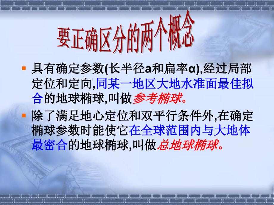 参考椭球定位和不同坐标系之间的转换Read课件_第3页