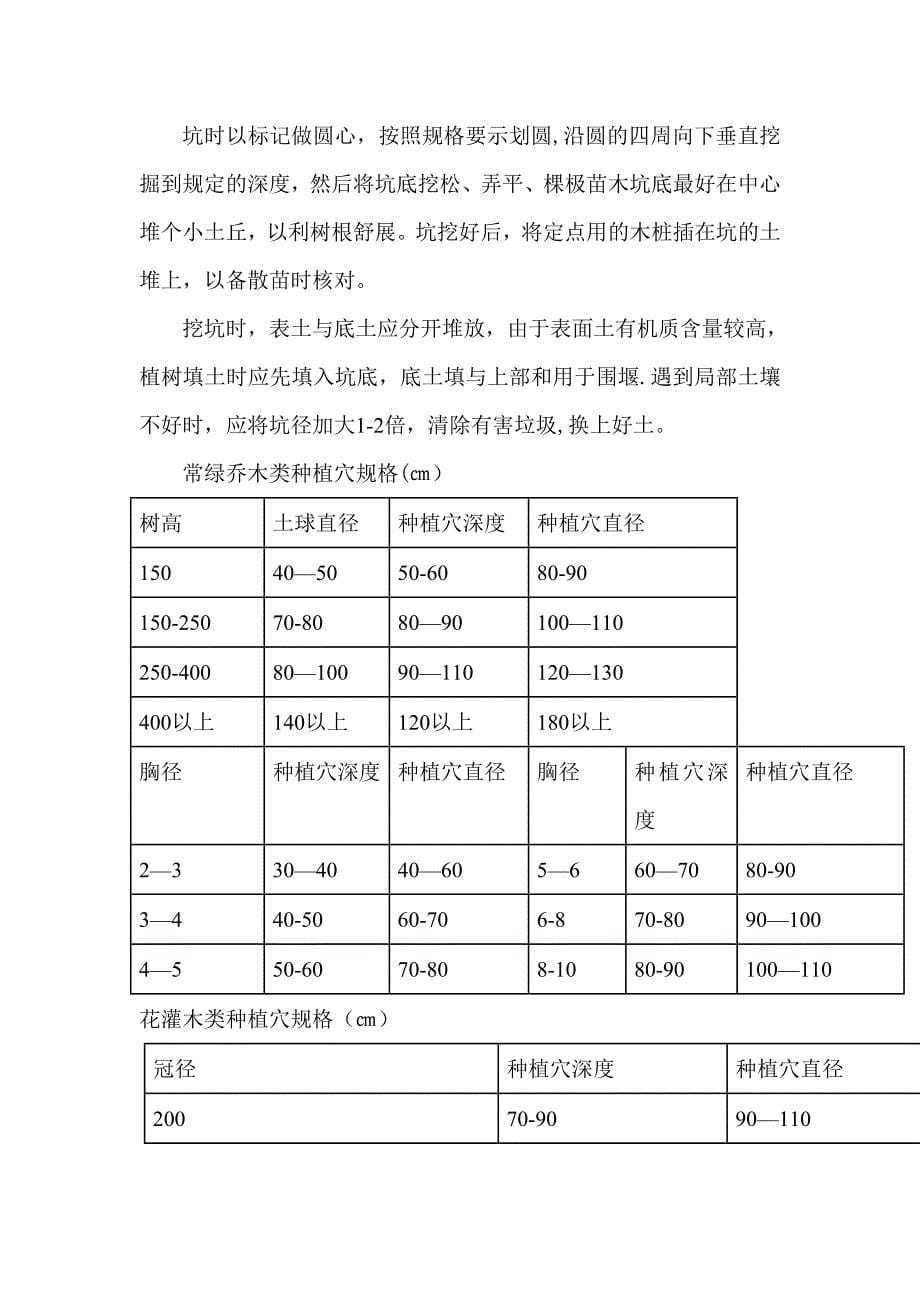 道路绿化施工方案01367_第5页