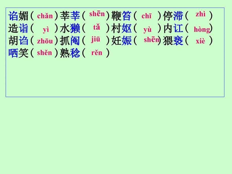 中职对口升学复习语文基础知识 1语音 字音_第5页