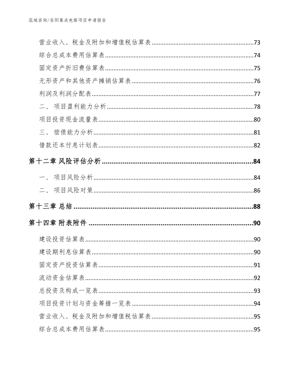 岳阳集成电路项目申请报告（参考模板）_第4页