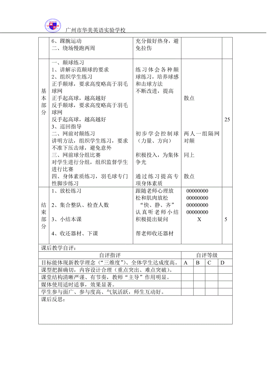 高一羽毛球教案_第2页