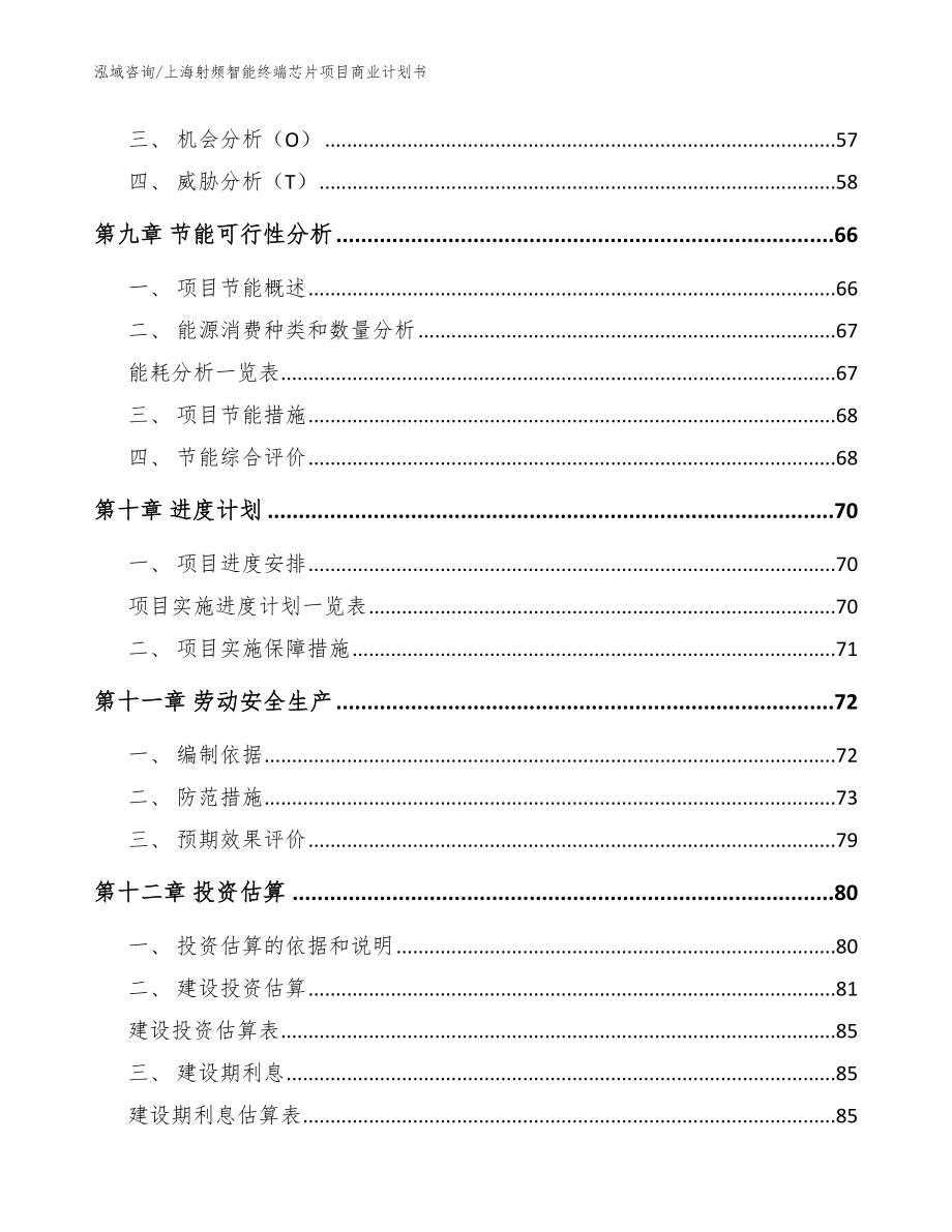 上海射频智能终端芯片项目商业计划书【模板范本】_第3页