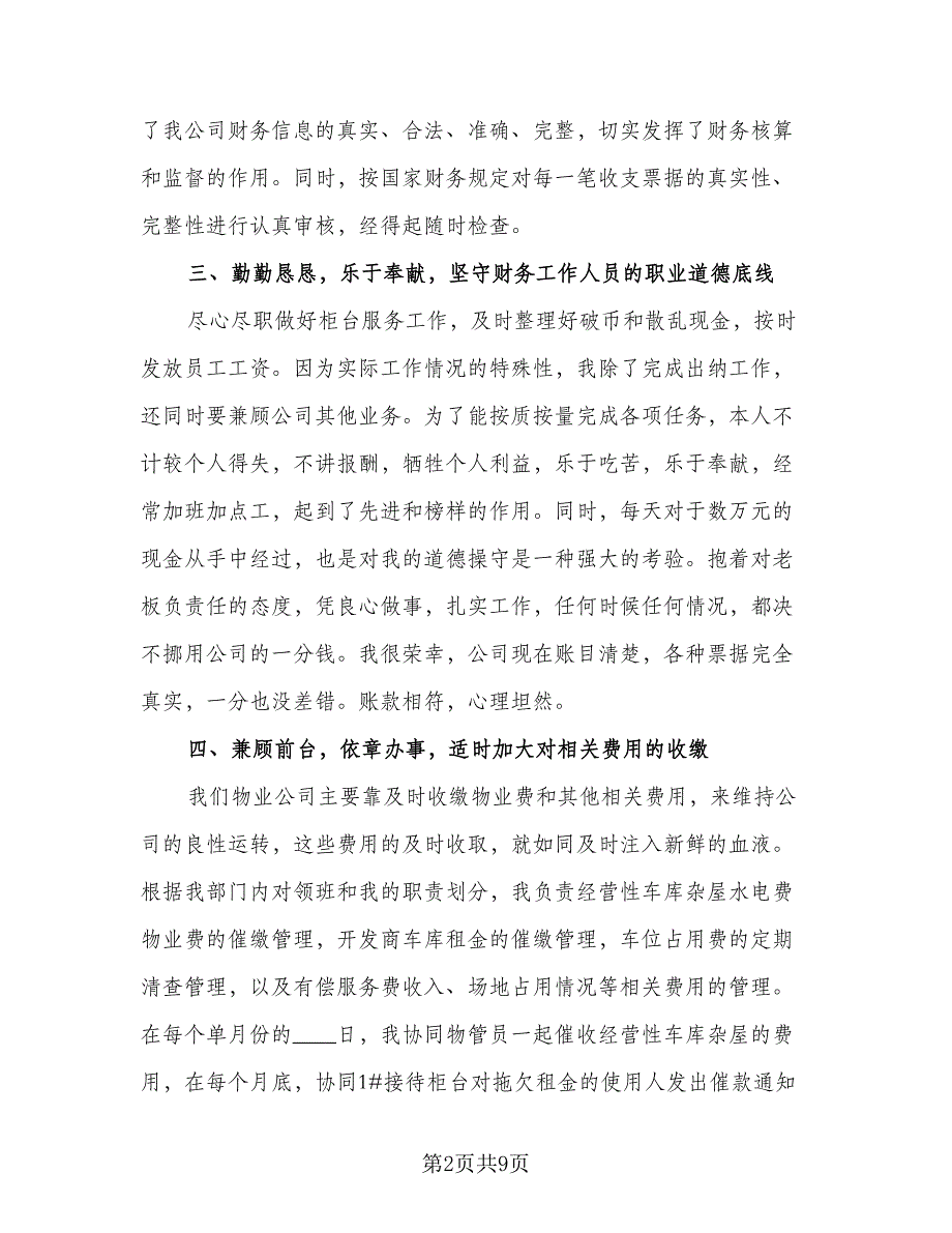 财务个人总结与计划（3篇）.doc_第2页