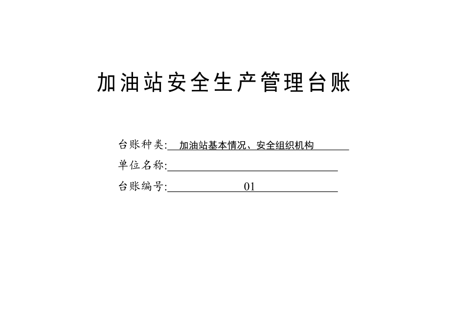 新版加油站安全生产管理台账21种台账样本(完整版)(修订版)_第3页