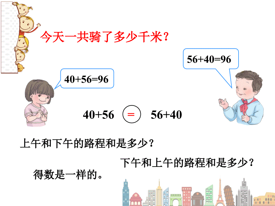 新人教版四年级下册数学第三单元加法交换律课件ppt_第4页