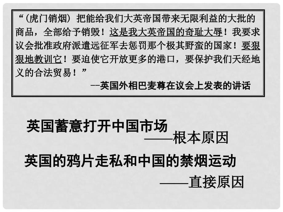 江苏省连云港市田家炳中学高中历史《2.1 列强入侵和民族危机》课件 人民版必修1_第5页