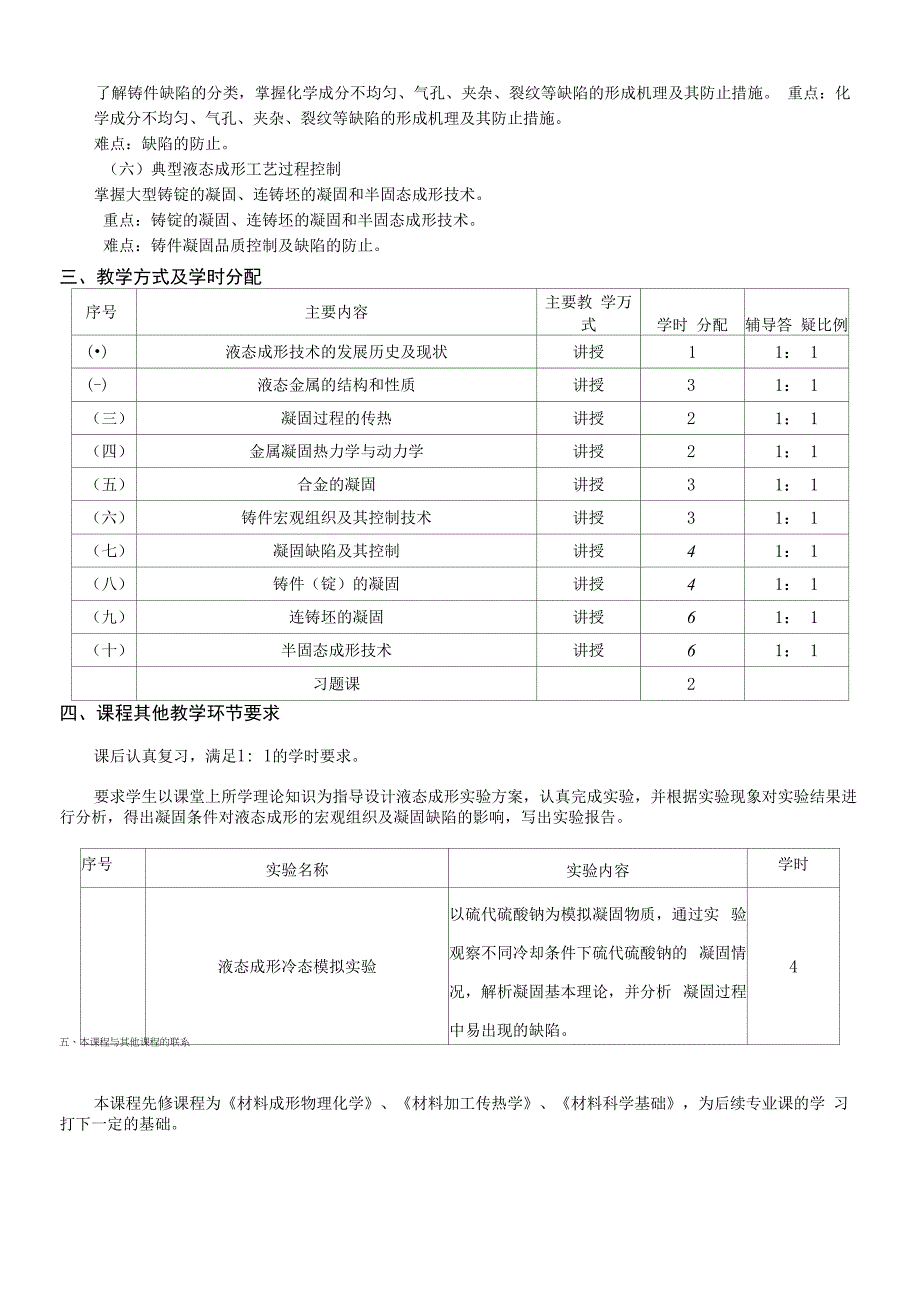 液态成形工艺原理及控制课程大纲.docx_第2页