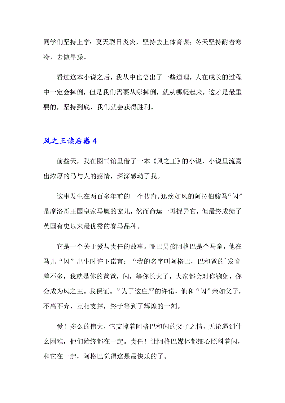 2023风之王读后感15篇_第4页