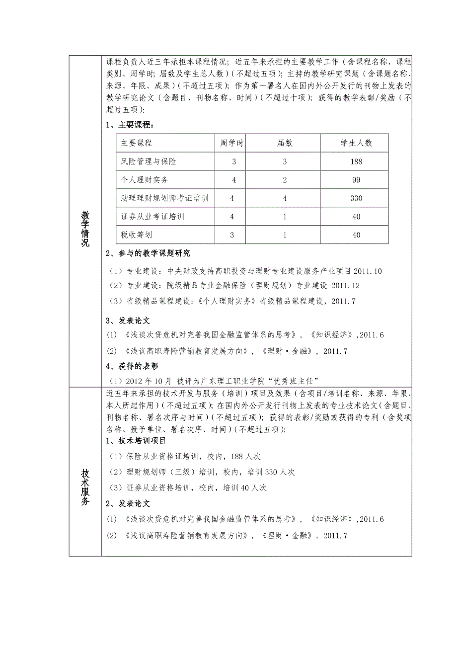 广东理工职业学院精品课程申报书.doc_第4页