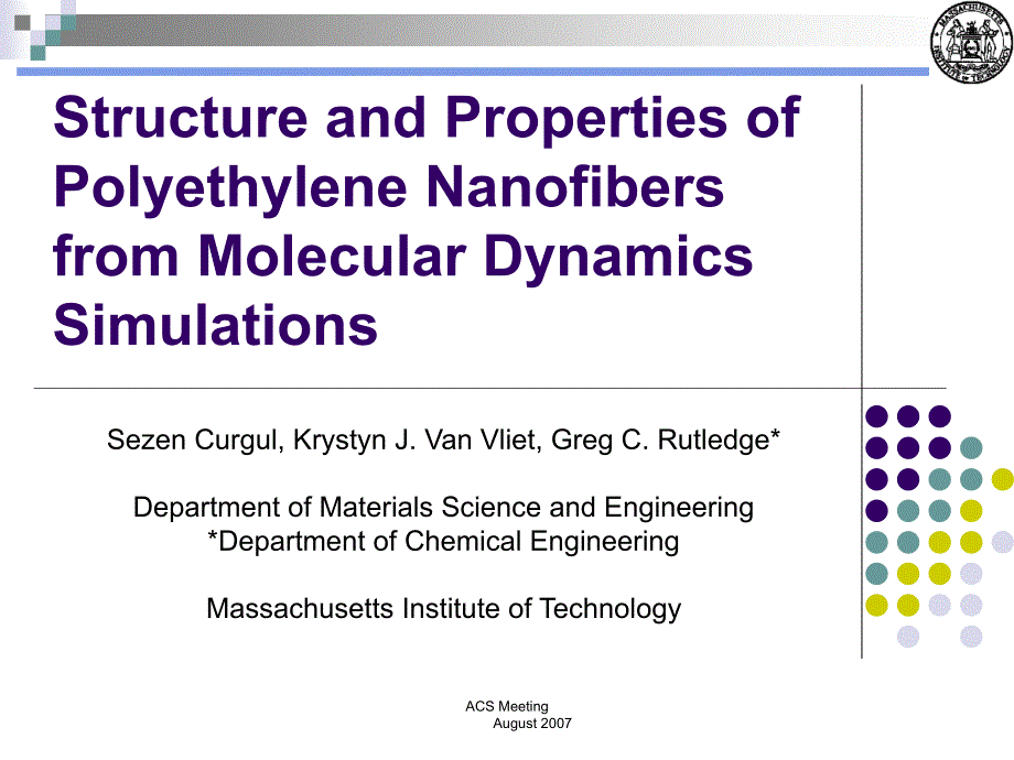 The Size Dependence of PolymericMaterials in Confined 的大小依赖的聚合物材料在密闭的_第1页