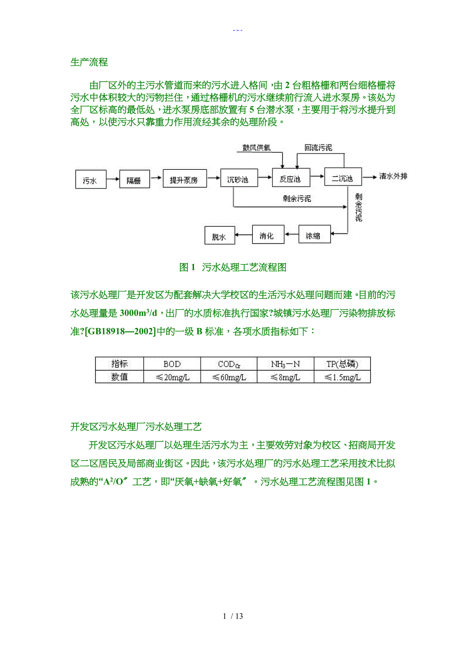 一般工业污水处理流程（含图）_第1页