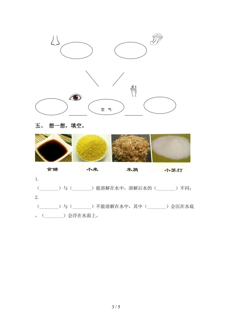 教科版一年级科学上册期中考试题及答案1套.doc_第3页