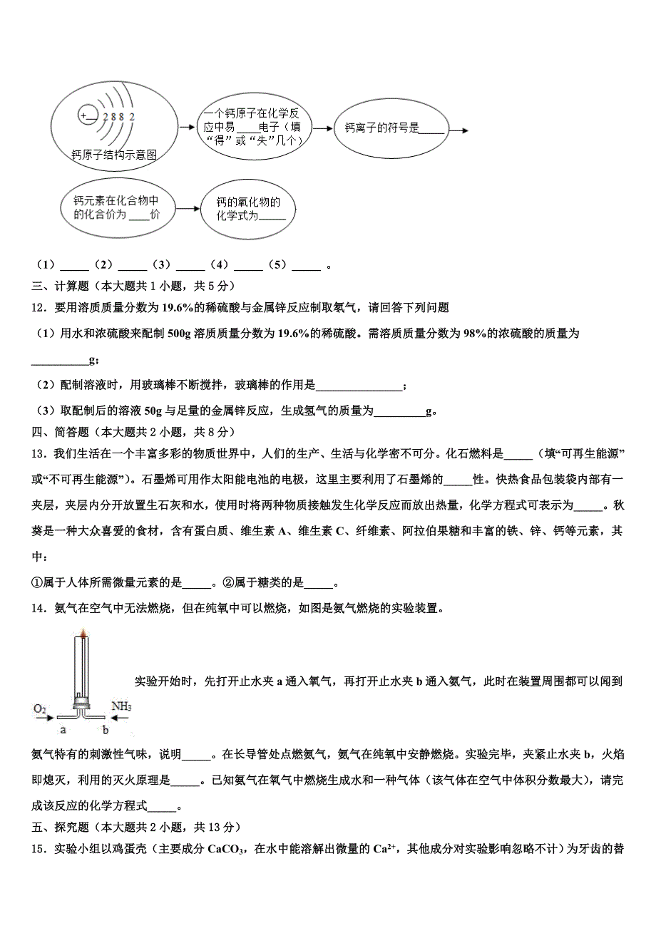 2023年安徽省合肥市庐阳区重点达标名校中考化学考前最后一卷（含答案解析）.doc_第4页