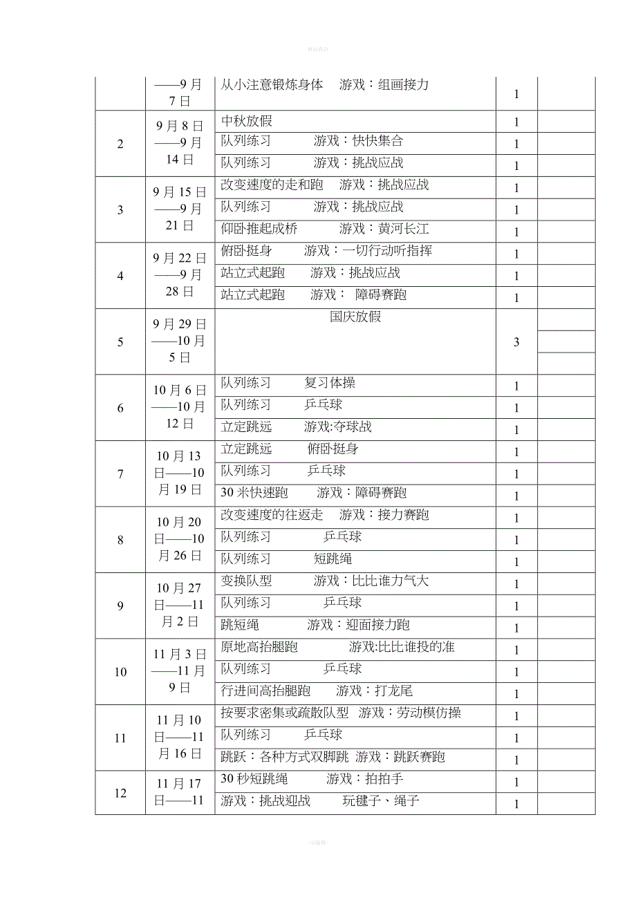 小学三年级上册体育教学计划.doc_第4页