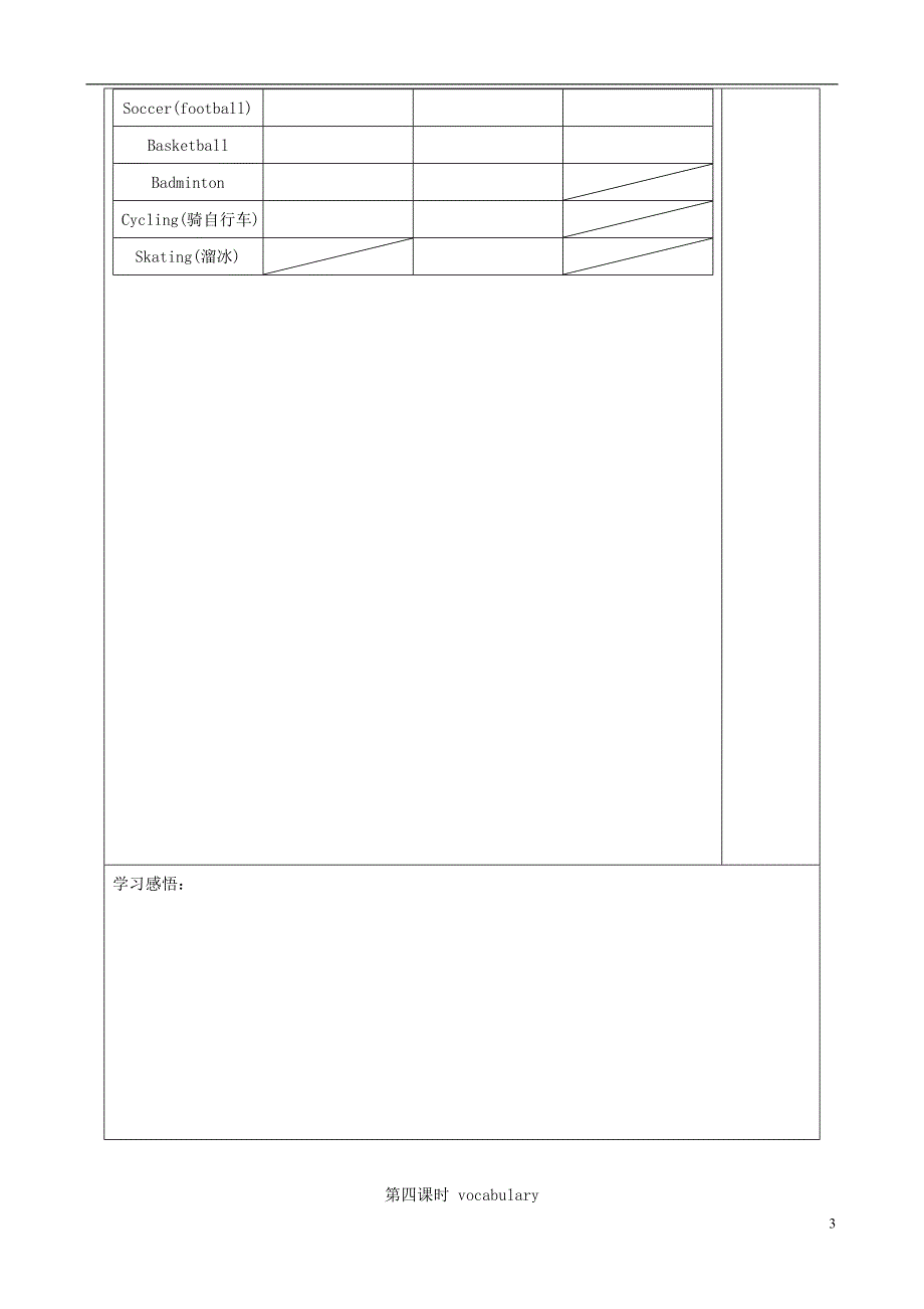 七年级英语上册 Unit 1 This is me Vocabulary精品学案 牛津译林版.doc_第3页