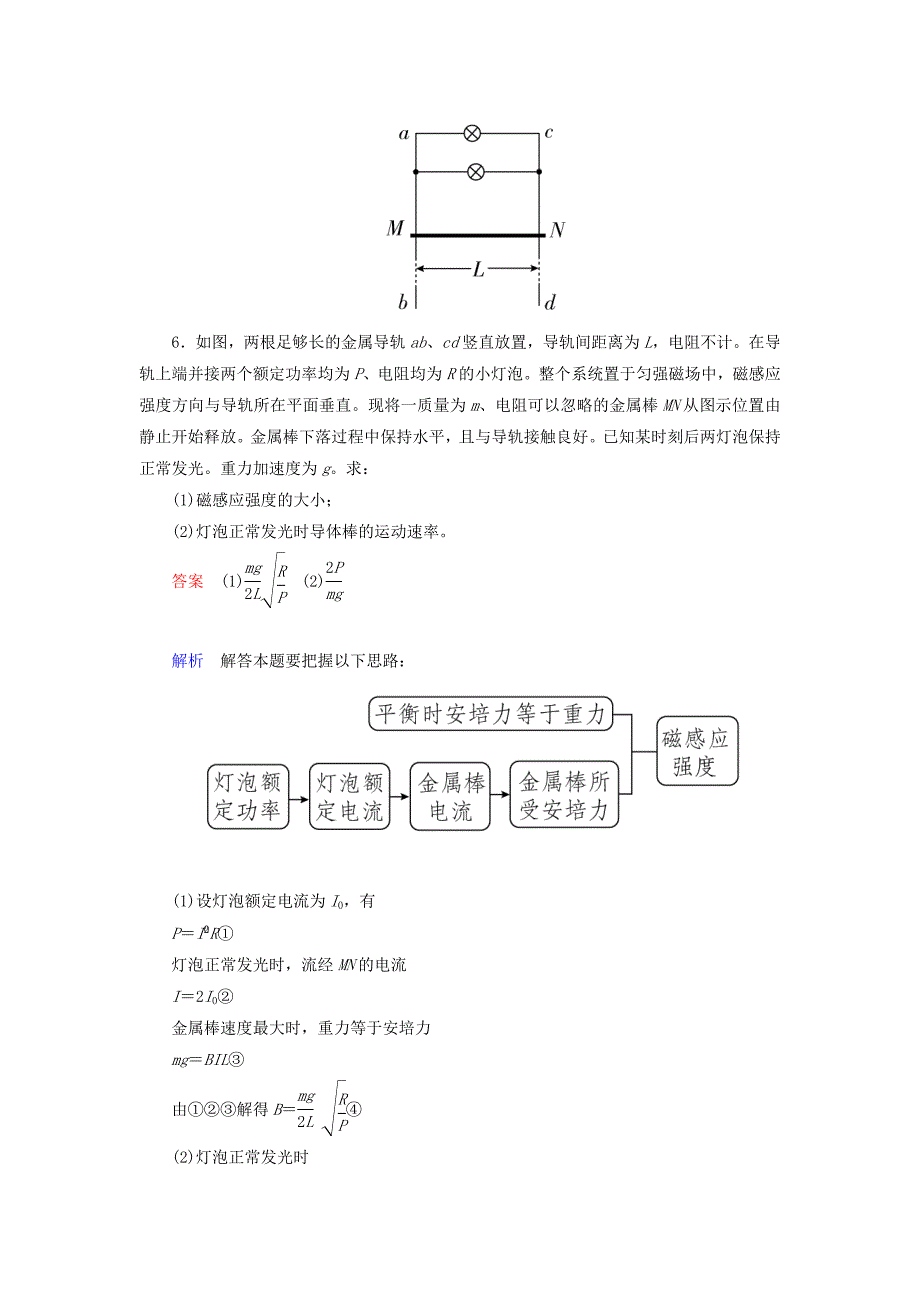 2015-2016学年高中物理第四章第5节电磁感应现象的两类情况随堂对点练新人教版选修3-2_第4页