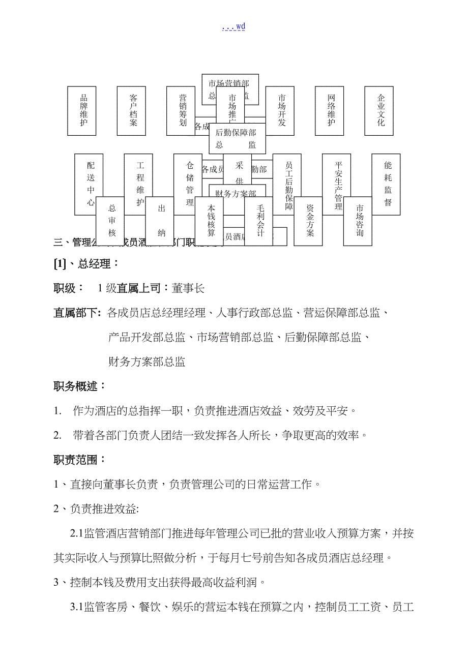 酒店管理公司组建方案_第5页