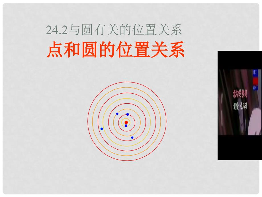 九年级数学24.2与圆有关的位置关系点和圆的位置关系课件人教版_第1页