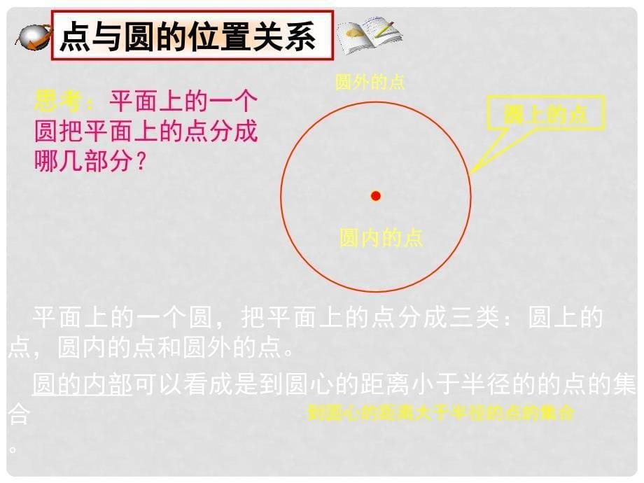 九年级数学24.2与圆有关的位置关系点和圆的位置关系课件人教版_第5页