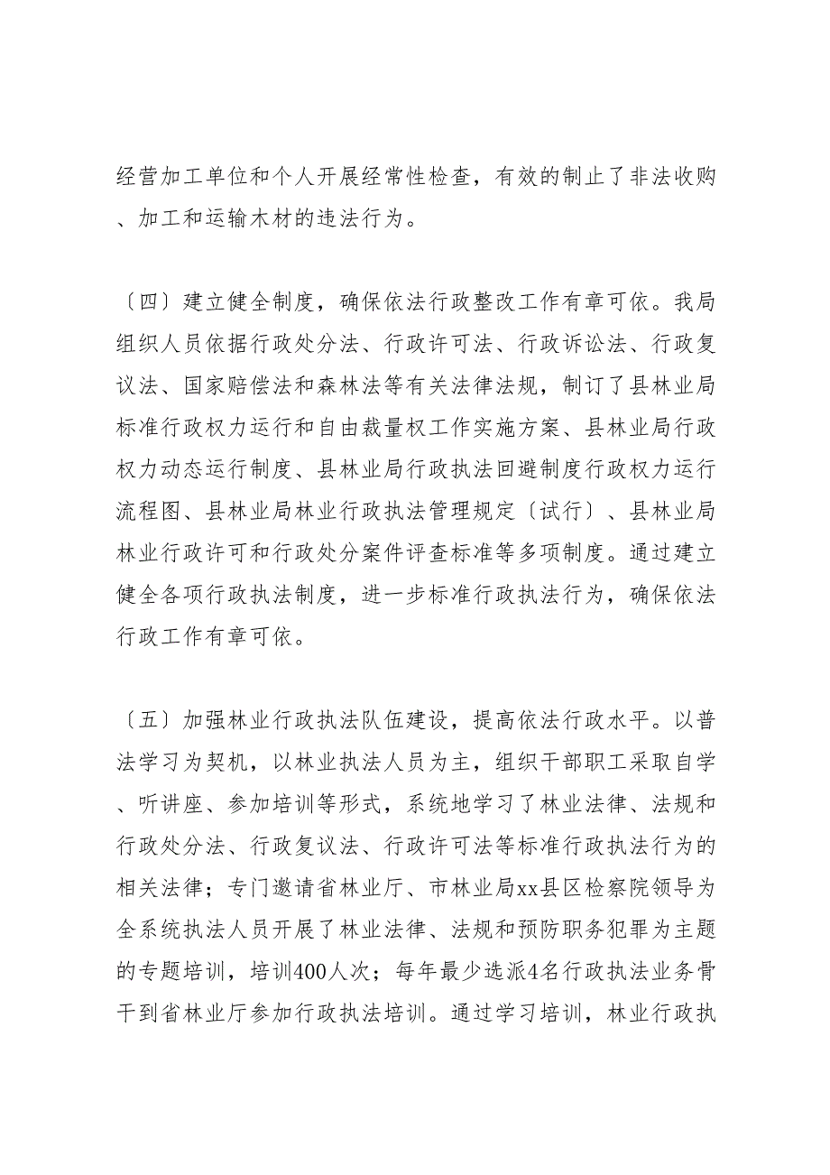 2023年林业局依法行政监察整改自查报告 .doc_第4页