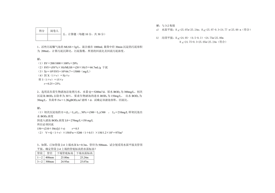 黄石理工学院环境工程专业专科《水污染控制工程》模拟试卷（三）.doc_第3页