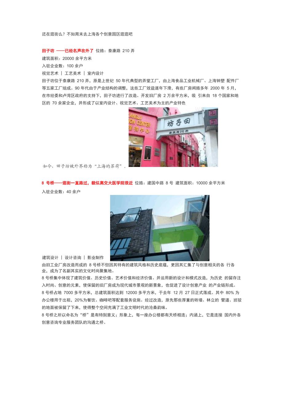 上海各个创意园区大集合_第1页