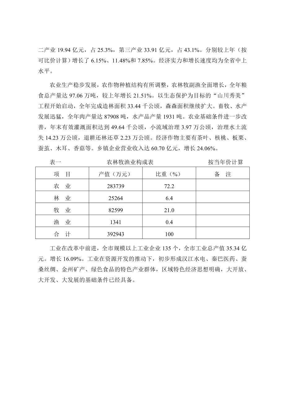 安康市总体规划说明书_第3页