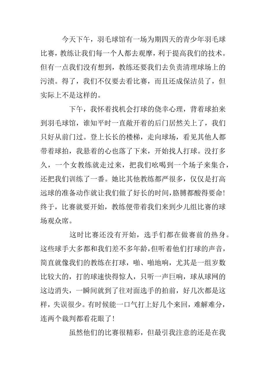 2023年打羽毛球比赛的文章_第5页