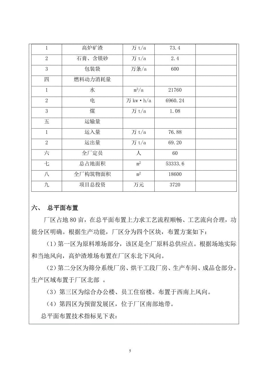 60万吨某年粒化高炉矿渣粉项目环境影响评估报告.doc_第5页